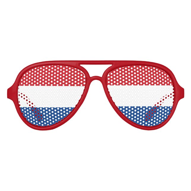 Gafas De Fiesta De Aviador Bandera holandesa (Anverso)