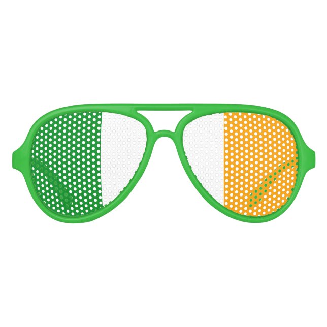 Gafas De Fiesta De Aviador Bandera irlandesa del ROI (Anverso)