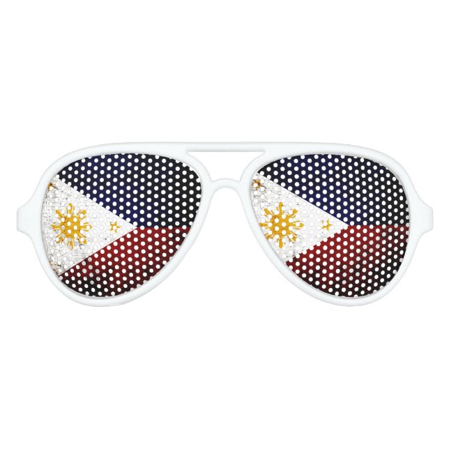 Gafas De Fiesta De Aviador Bandera negra de Filipinas (Anverso)