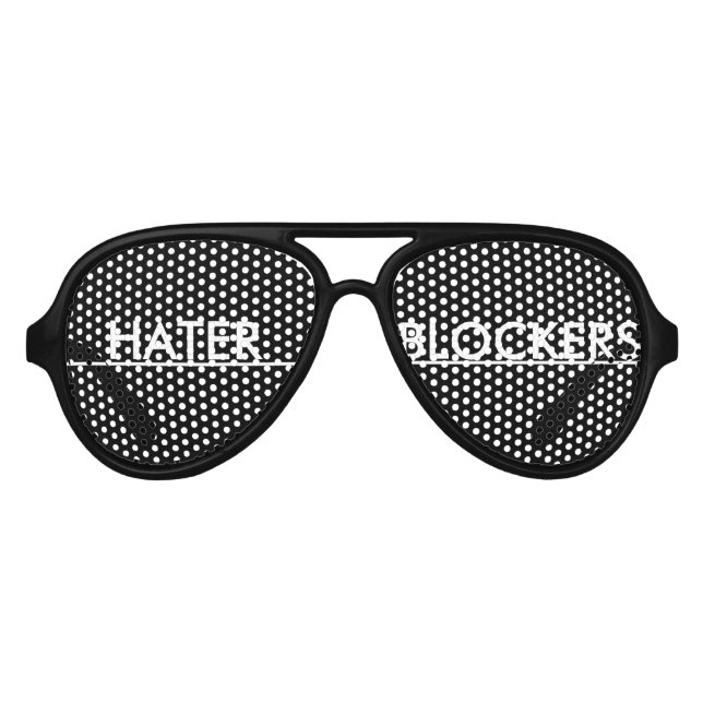 Gafas De Fiesta De Aviador Bloqueadores de Hater (Anverso)