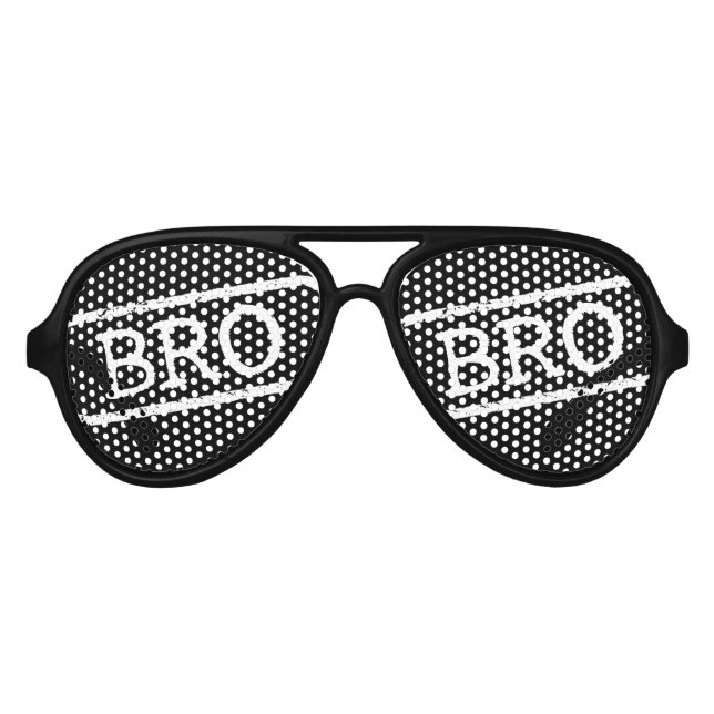 GAFAS DE FIESTA DE AVIADOR "BRO" (Anverso)