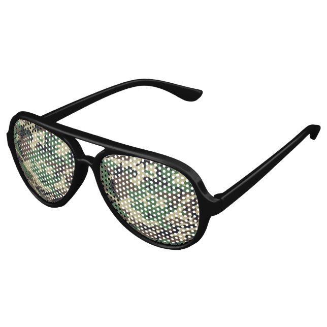 Gafas De Fiesta De Aviador Camuflaje militar (Ángulo)