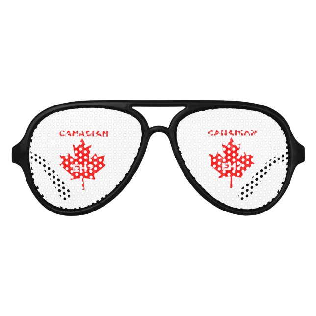 Gafas De Fiesta De Aviador ¿Canadá? Hoja de arce (Anverso)