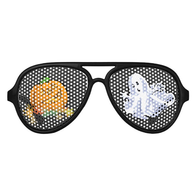 Gafas De Fiesta De Aviador Caracteres espeluznantes (Anverso)