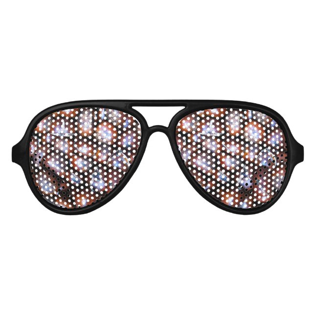 Gafas De Fiesta De Aviador Castañas (Anverso)