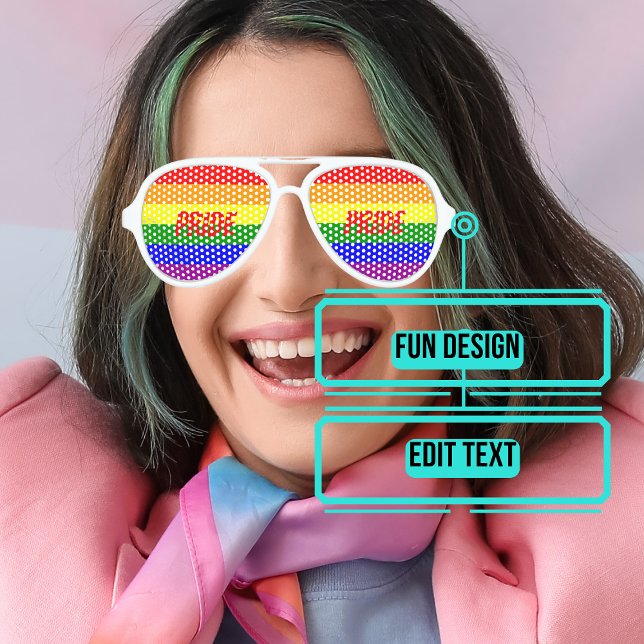 Gafas De Fiesta De Aviador Celebración del orgullo gay (Please enjoy our design and see the others in the collection.)