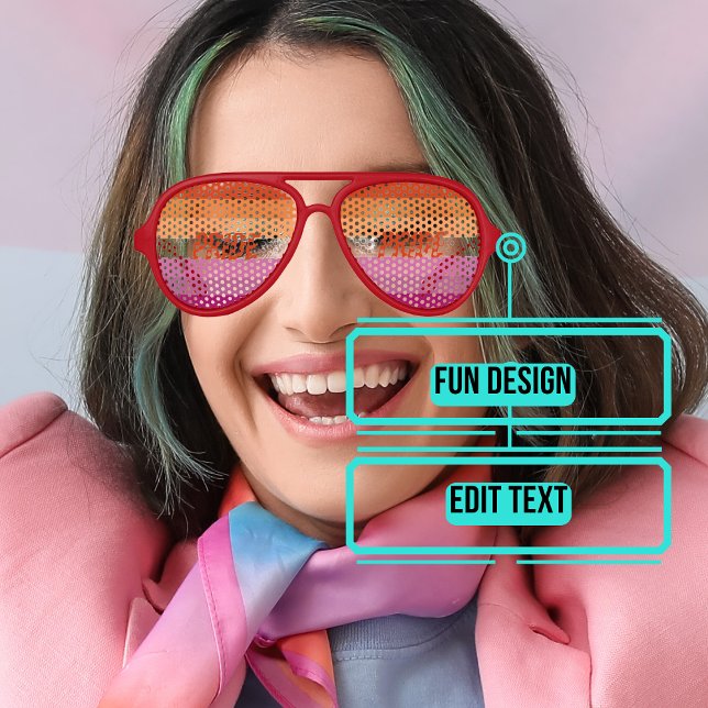 Gafas De Fiesta De Aviador Celebración del Orgullo Lesbiano (Please enjoy our design and see the others in the collection.)