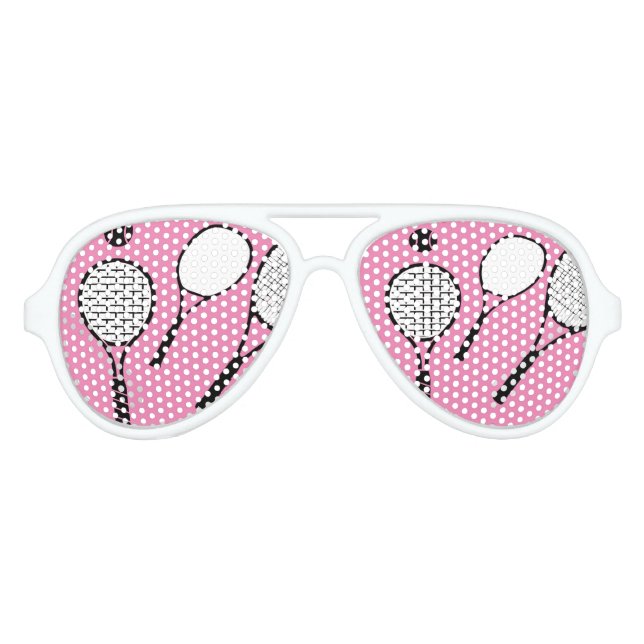 Gafas De Fiesta De Aviador Chicas de tenis morado rosado (Anverso)