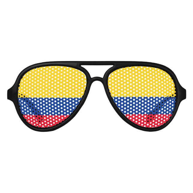 Gafas De Fiesta De Aviador Colombia (Anverso)