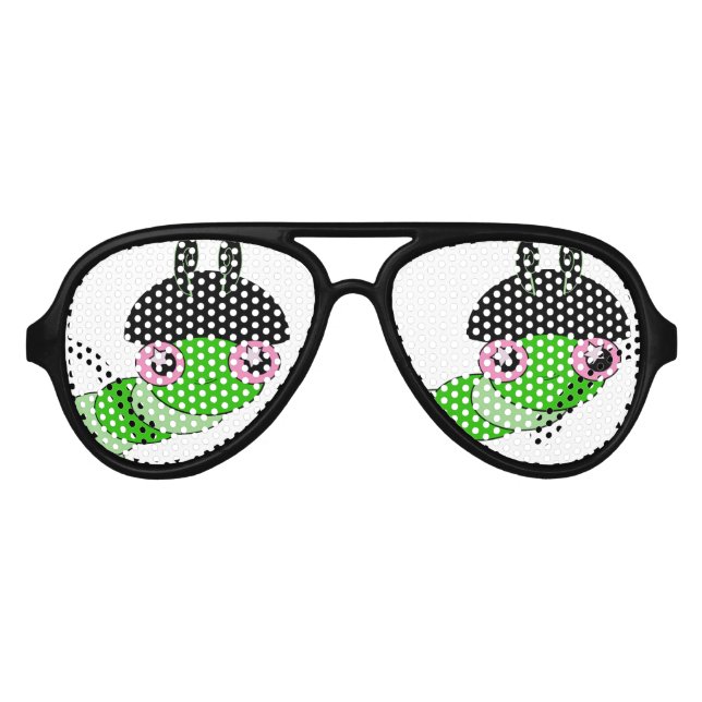Gafas De Fiesta De Aviador Cuta oruga (Anverso)