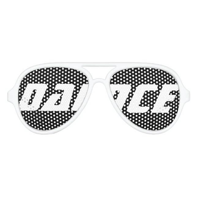 Gafas De Fiesta De Aviador ¡DANZA - Sombras Fiestas! (Anverso)