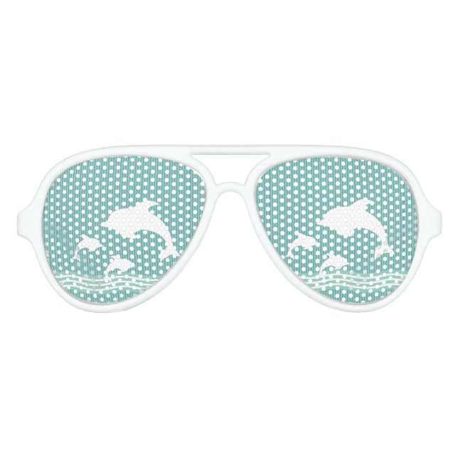 Gafas De Fiesta De Aviador Delfines (Anverso)