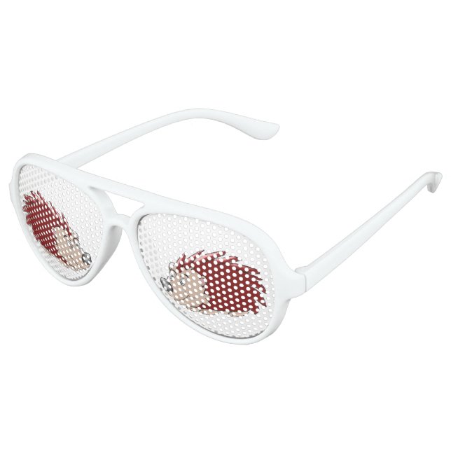 Gafas De Fiesta De Aviador Diseño de Hedgehog (Ángulo)