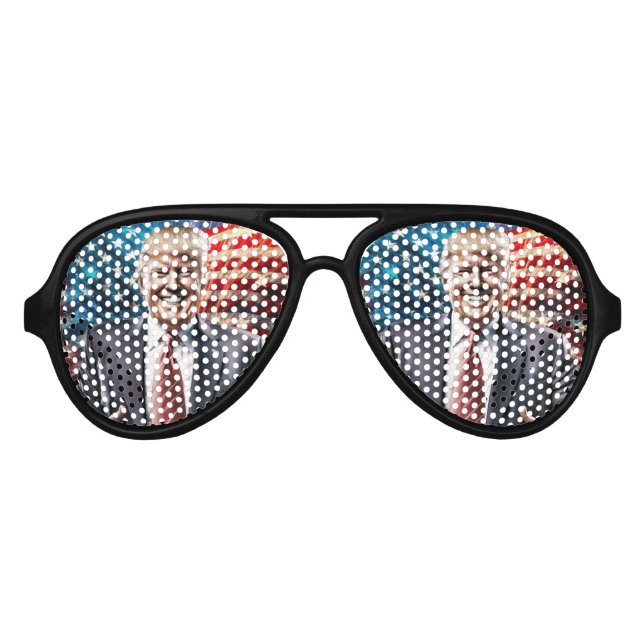 Gafas De Fiesta De Aviador Donald Trump MAGA (Anverso)