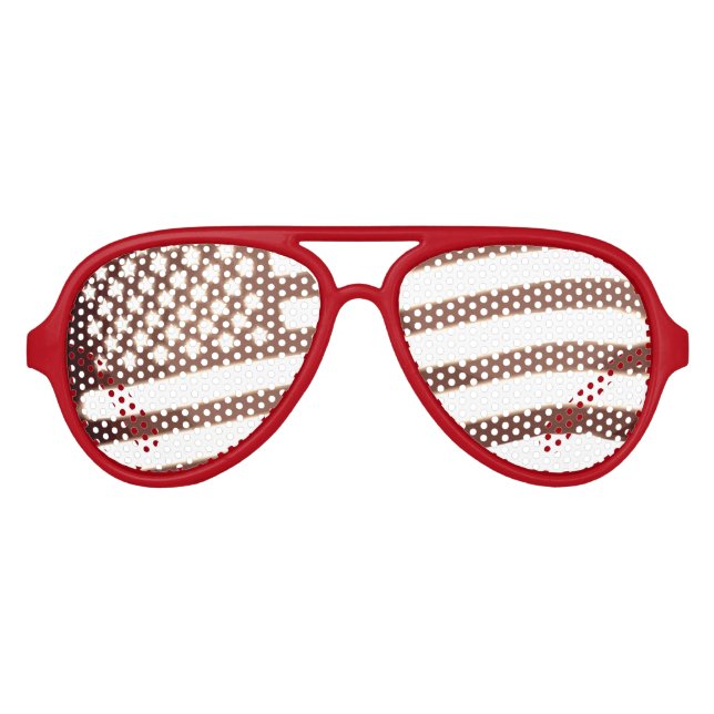 GAFAS DE FIESTA DE AVIADOR EE.UU. (Anverso)