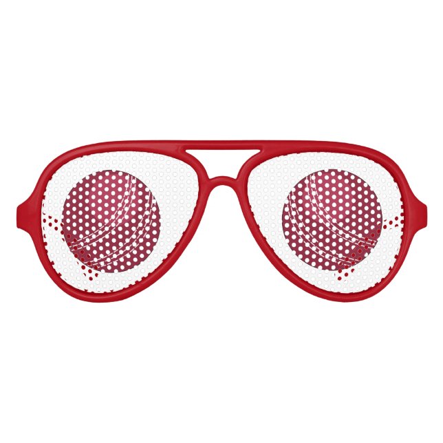 Gafas De Fiesta De Aviador Fiesta de cricket Ball Fun Cricketer (Anverso)