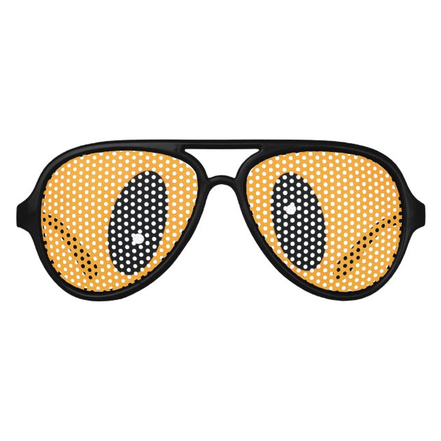 Gafas De Fiesta De Aviador Fiesta naranja Monster Eyes (Anverso)