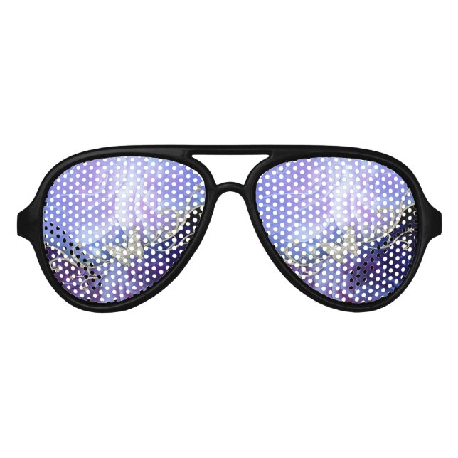 Gafas De Fiesta De Aviador Flores maravillosas (Anverso)