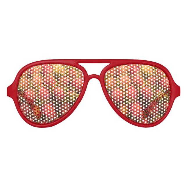 Gafas De Fiesta De Aviador Fruta tropical de Rambutan (Anverso)