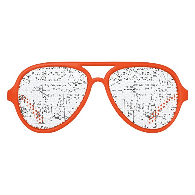Gafas De Fiesta De Aviador Geeky Mathematics (Anverso)