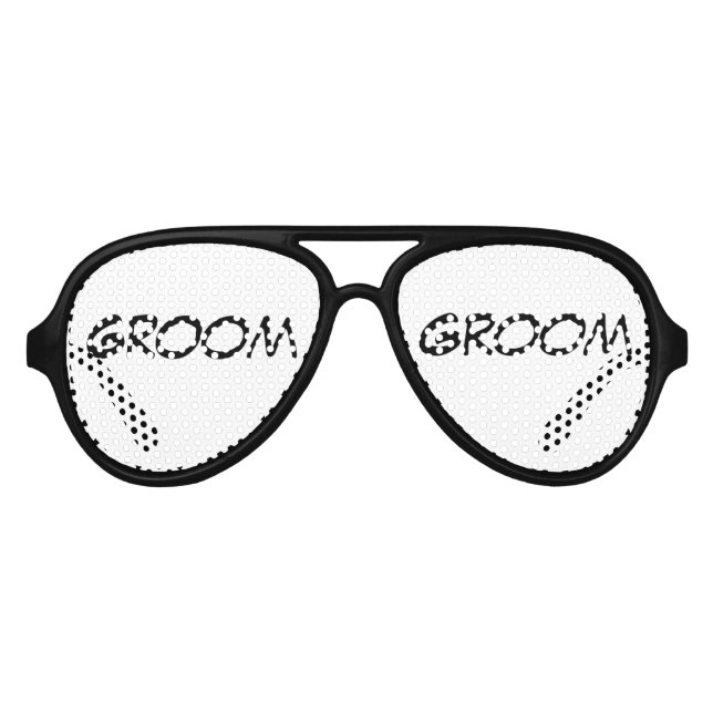 Gafas De Fiesta De Aviador "Groom" Fiestas Shades (Anverso)