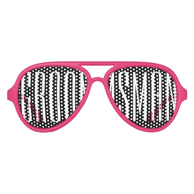 Gafas De Fiesta De Aviador Groomsman Swag Fiesta Shades (Anverso)
