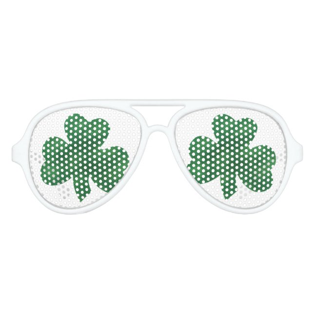 GAFAS DE FIESTA DE AVIADOR IRISH SHAMROCK (Anverso)