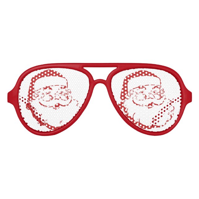Gafas De Fiesta De Aviador jolly Santa Claus (Anverso)