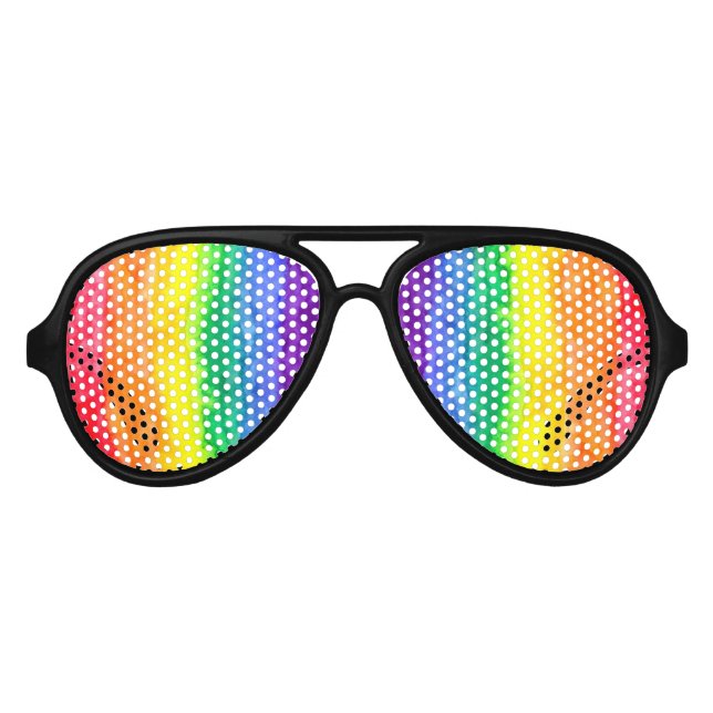 Gafas De Fiesta De Aviador Lágrimas arcoiris Fiestas sombras (Anverso)