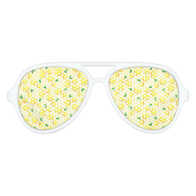 Gafas De Fiesta De Aviador Lemones amarillos frescos (Anverso)