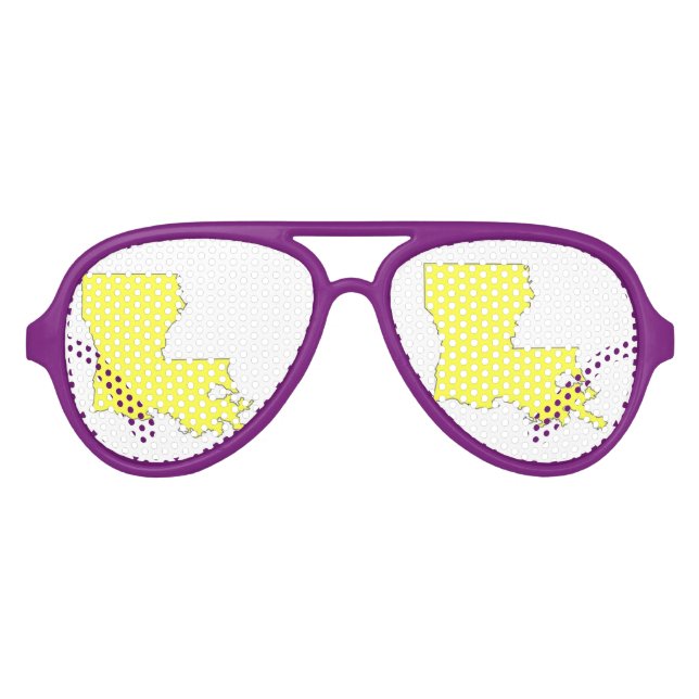 GAFAS DE FIESTA DE AVIADOR LOUISIANA (Anverso)