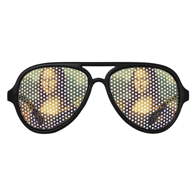 Gafas De Fiesta De Aviador Mona Lisa (Anverso)