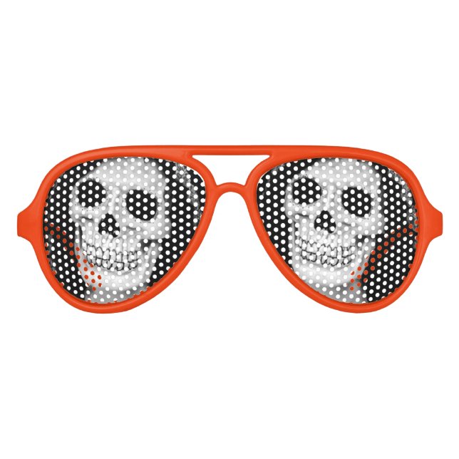 Gafas De Fiesta De Aviador Monster Skull (Anverso)