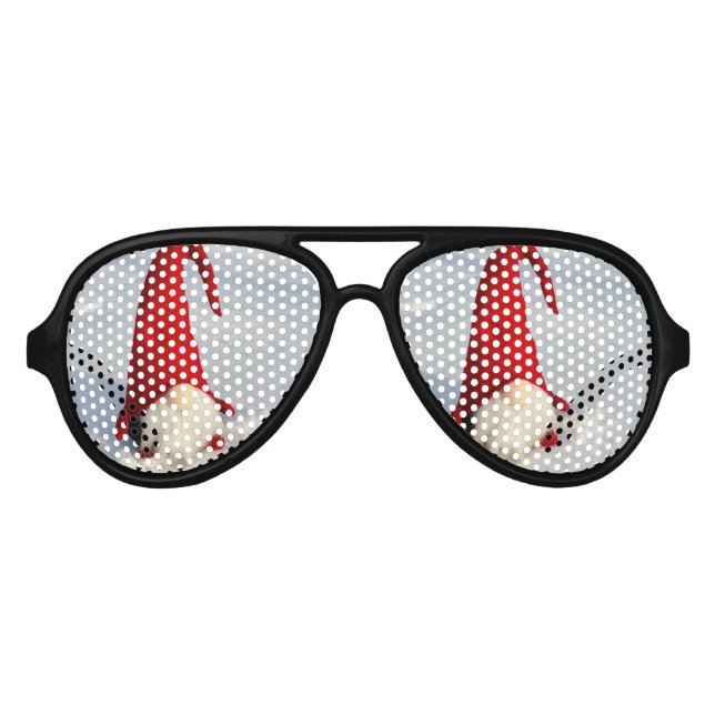 Gafas De Fiesta De Aviador Navidades escandinavos Gnome (Anverso)