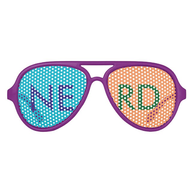 GAFAS DE FIESTA DE AVIADOR NERD SUNGLASSES (Anverso)