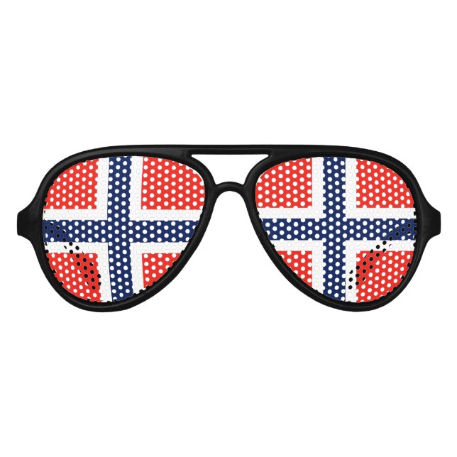 Gafas De Fiesta De Aviador Noruega (Anverso)