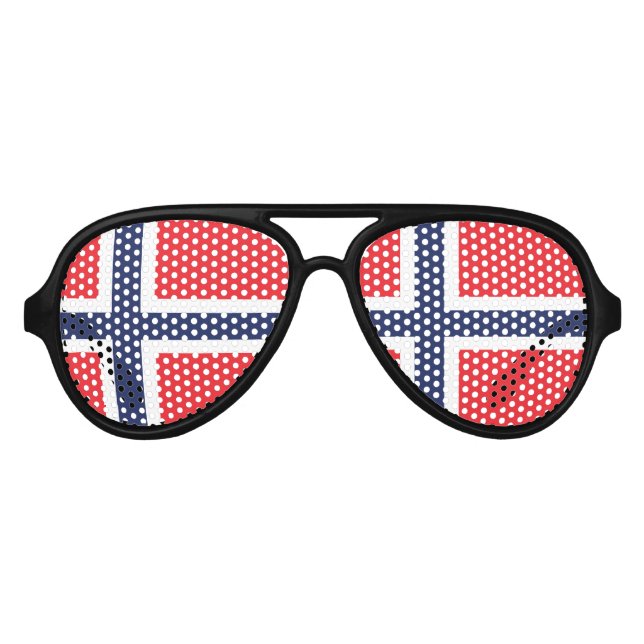 Gafas De Fiesta De Aviador Noruega (Anverso)