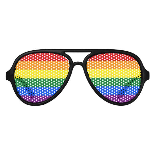 Gafas De Fiesta De Aviador ¡Orgullo! (Anverso)
