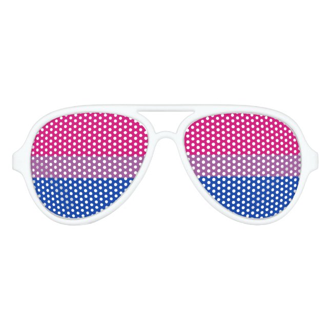 Gafas De Fiesta De Aviador Orgullo bisexual (Anverso)