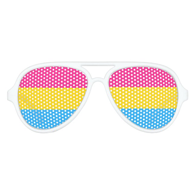 Gafas De Fiesta De Aviador Orgullo Pansexual (Anverso)