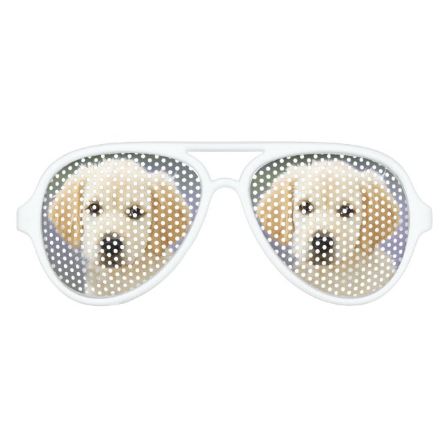 Gafas De Fiesta De Aviador pintura de perro espectacular (Anverso)
