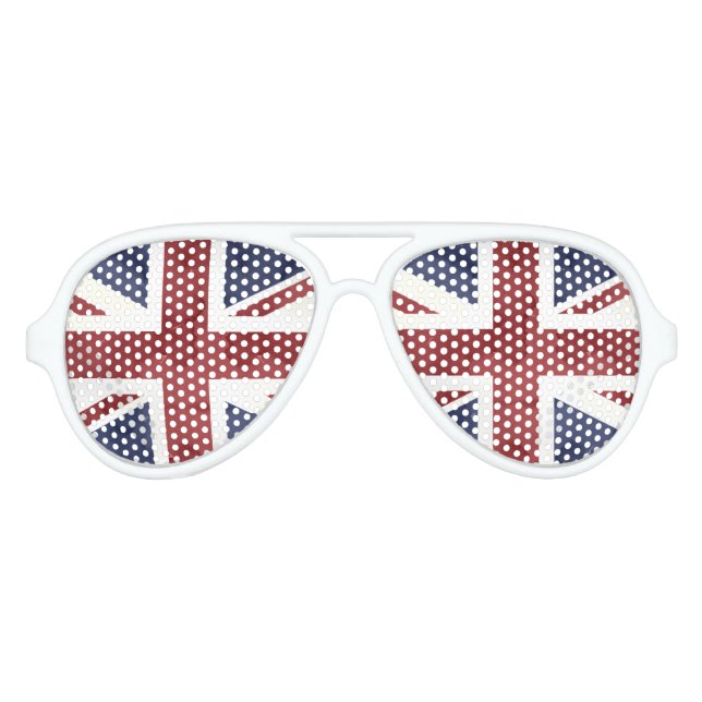 GAFAS DE FIESTA DE AVIADOR PIXDEZINES UNION JACK (Anverso)
