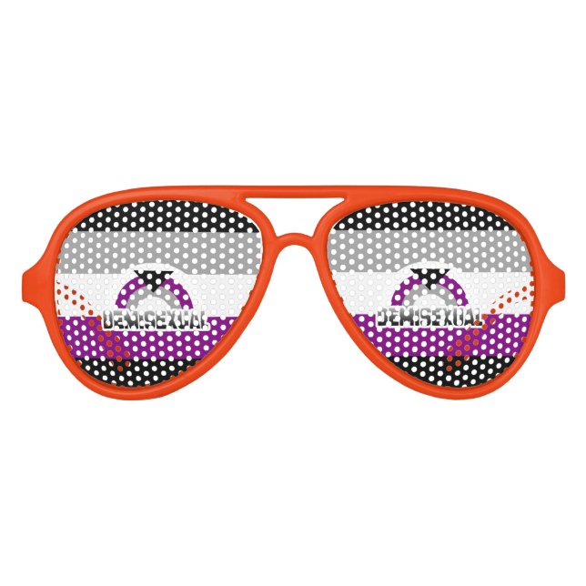 GAFAS DE FIESTA DE AVIADOR RAINBOW DEMISEXUAL (Anverso)