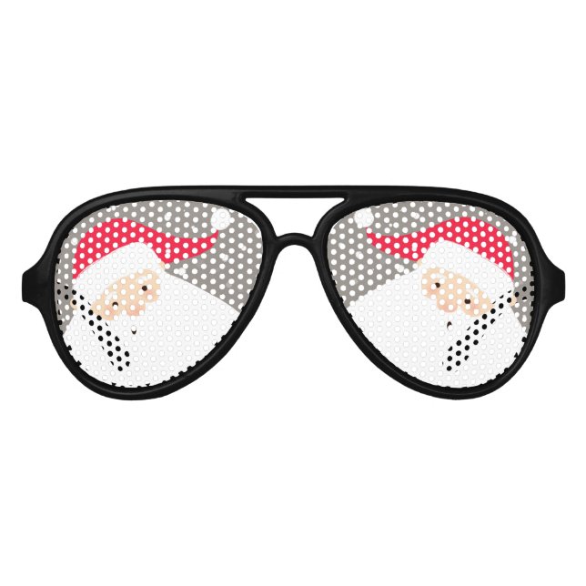 Gafas De Fiesta De Aviador Santa Claus (Anverso)
