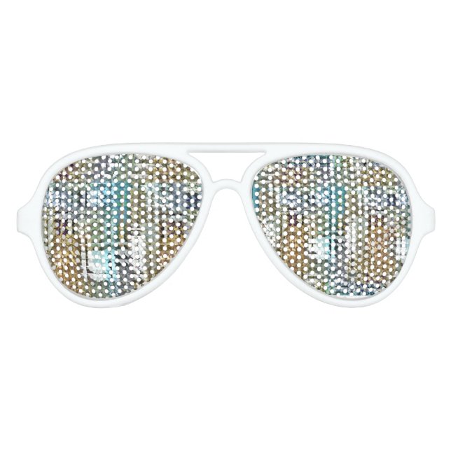 Gafas De Fiesta De Aviador Satin Quilt (Anverso)