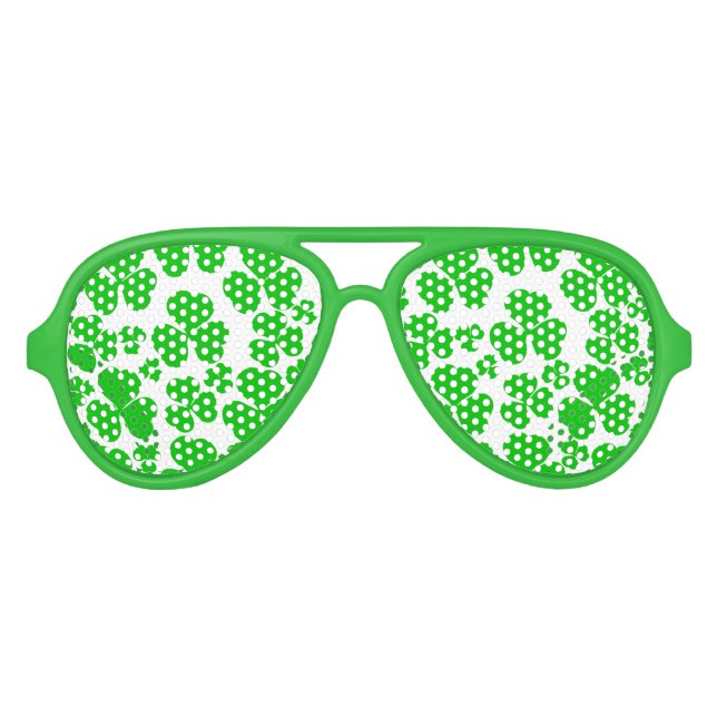Gafas De Fiesta De Aviador Shamrock (Anverso)