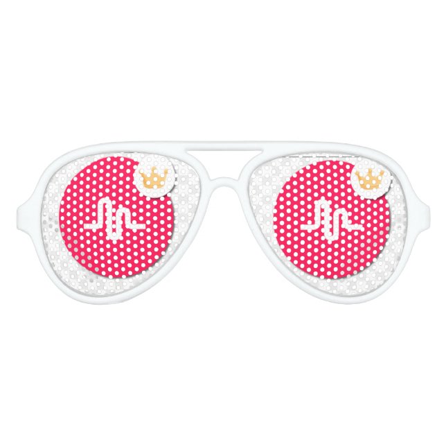 Gafas De Fiesta De Aviador Sombras musicales.ly (Anverso)