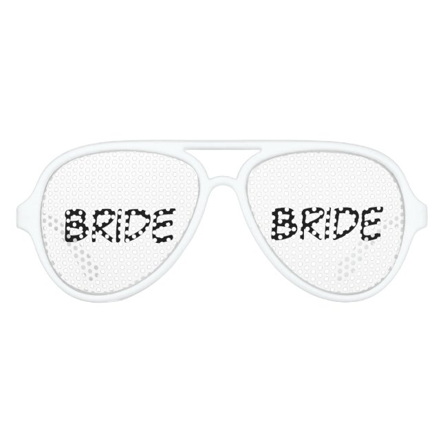 Gafas De Fiesta De Aviador Sombras "novias" Fiestas (Anverso)