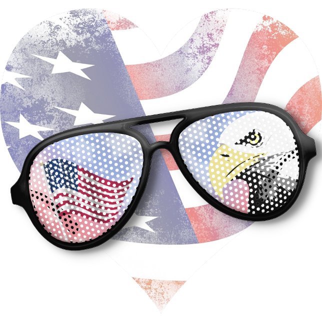 Gafas De Fiesta De Aviador SOMBRILLAS Patrióticas - Bandera de Estados Unidos (Subido por el creador)