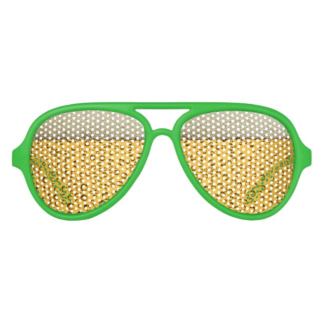Gafas De Fiesta De Aviador St Patricks Day Beer Goggles (Anverso)